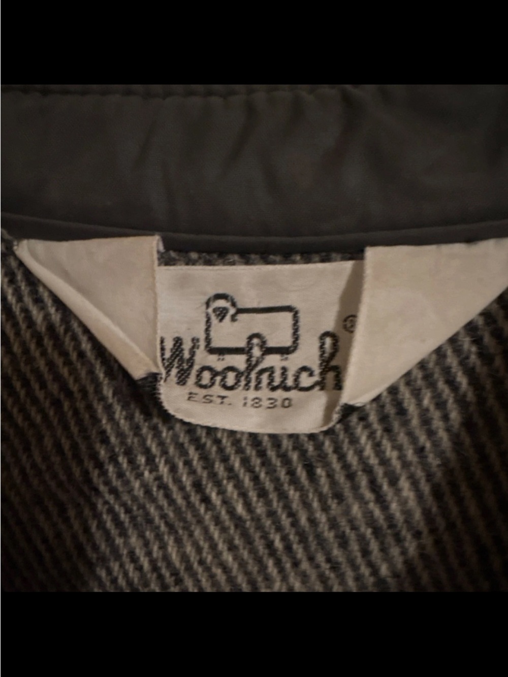 Woolrich Olive Herringbone Wool-Blend Shirt Jacket - Picture 2 of 2